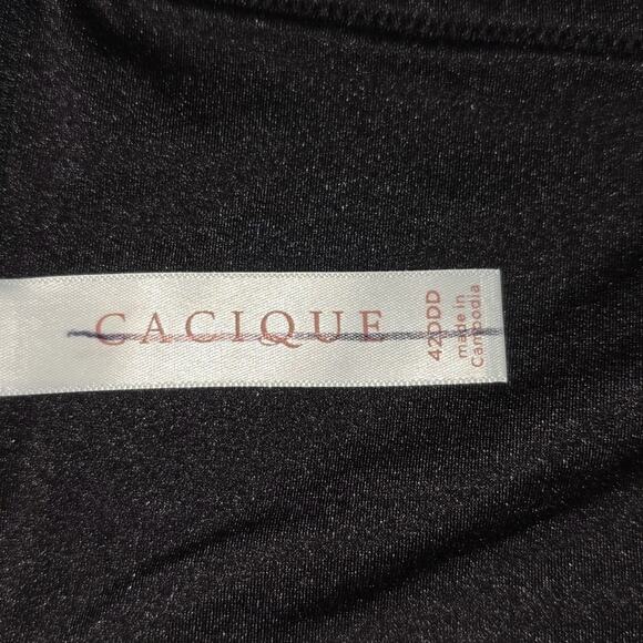 Cacique Black Front-Close No-Wire Bra Size 42 DDD NWOT - Picture 11 of 16